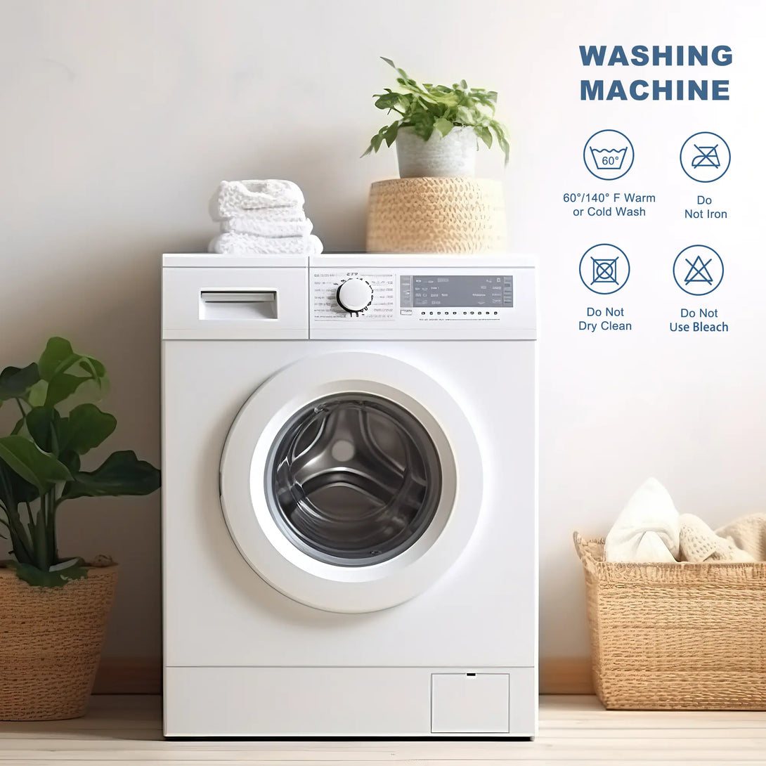 wash precautions of the luxe extra thick pillow top mattress topper