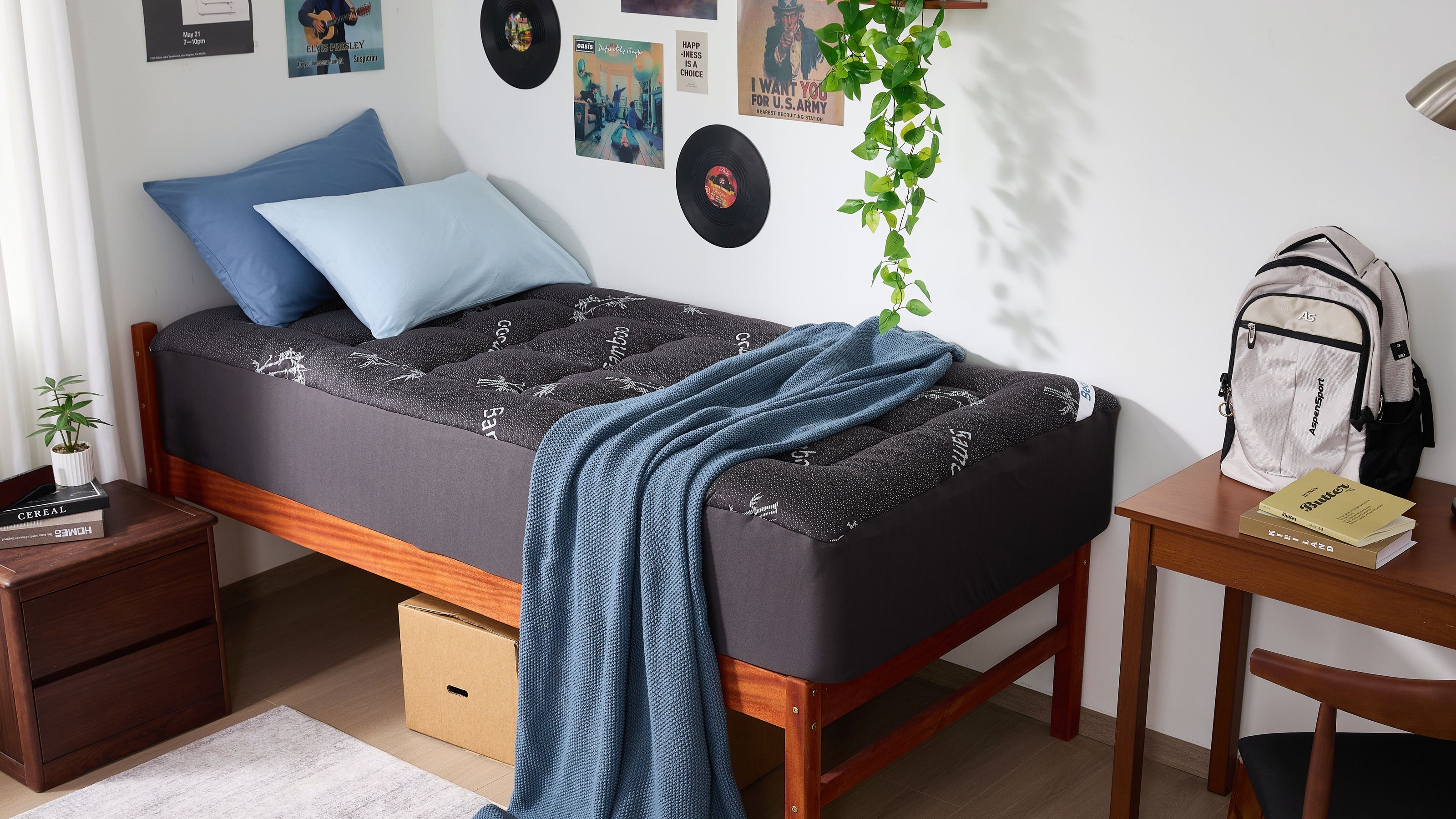 Bedlore® Single Bed 3D Fill Luxurious Bamboo Fabric Mattress Topper