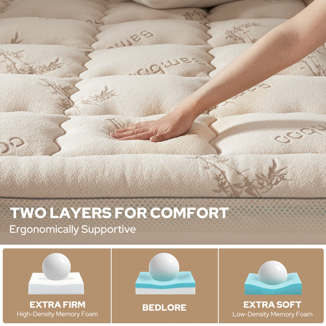 2 layers for comfort, ergonomically supportive, beige