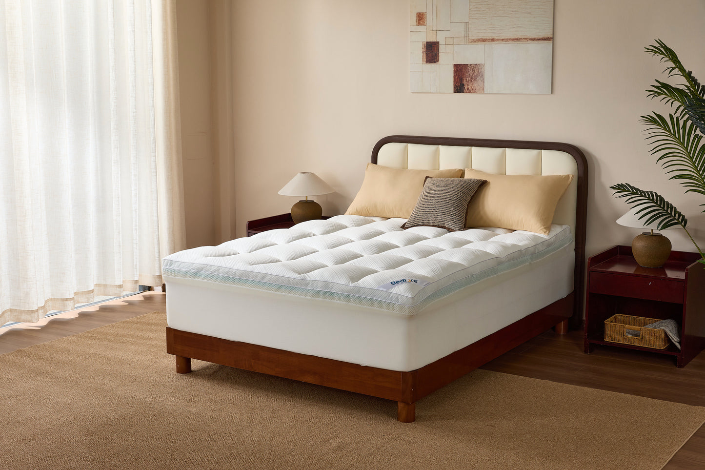 Bedlore® Quilted Memory Foam Mattress Topper