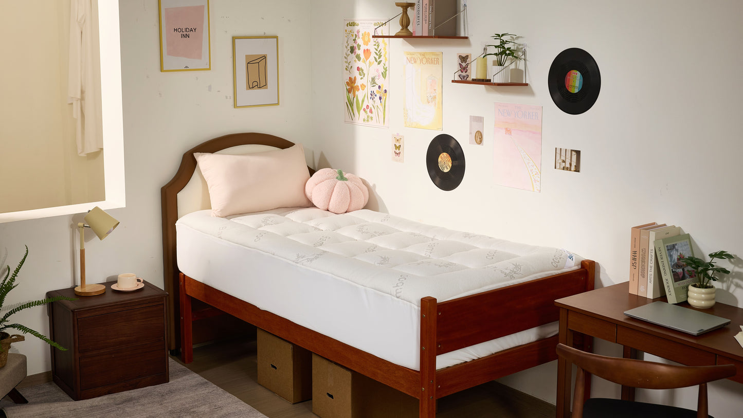 Bedlore® Single Bed 3D Fill Luxurious Bamboo Fabric Mattress Topper