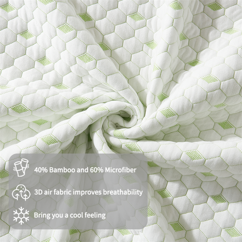 made from 40% bamboo and 60% microfiber, bringing you a breathable and cool feeling 