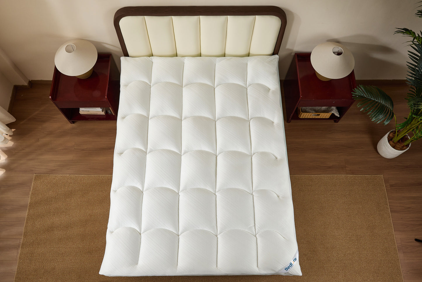 Bedlore® Quilted Memory Foam Mattress Topper