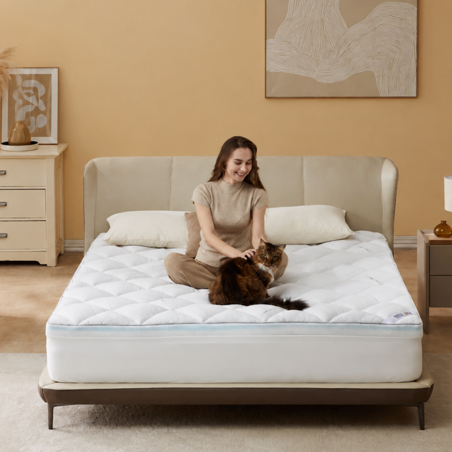 Bedlore® Soft Cooling Gel Memory Foam Mattress Topper