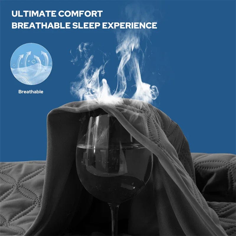 ultimate comfort breathable sleep experience, gray