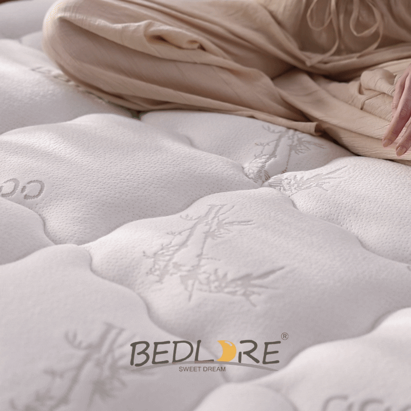 the plush yet supportive layer of this mattress topper supporting your body easily