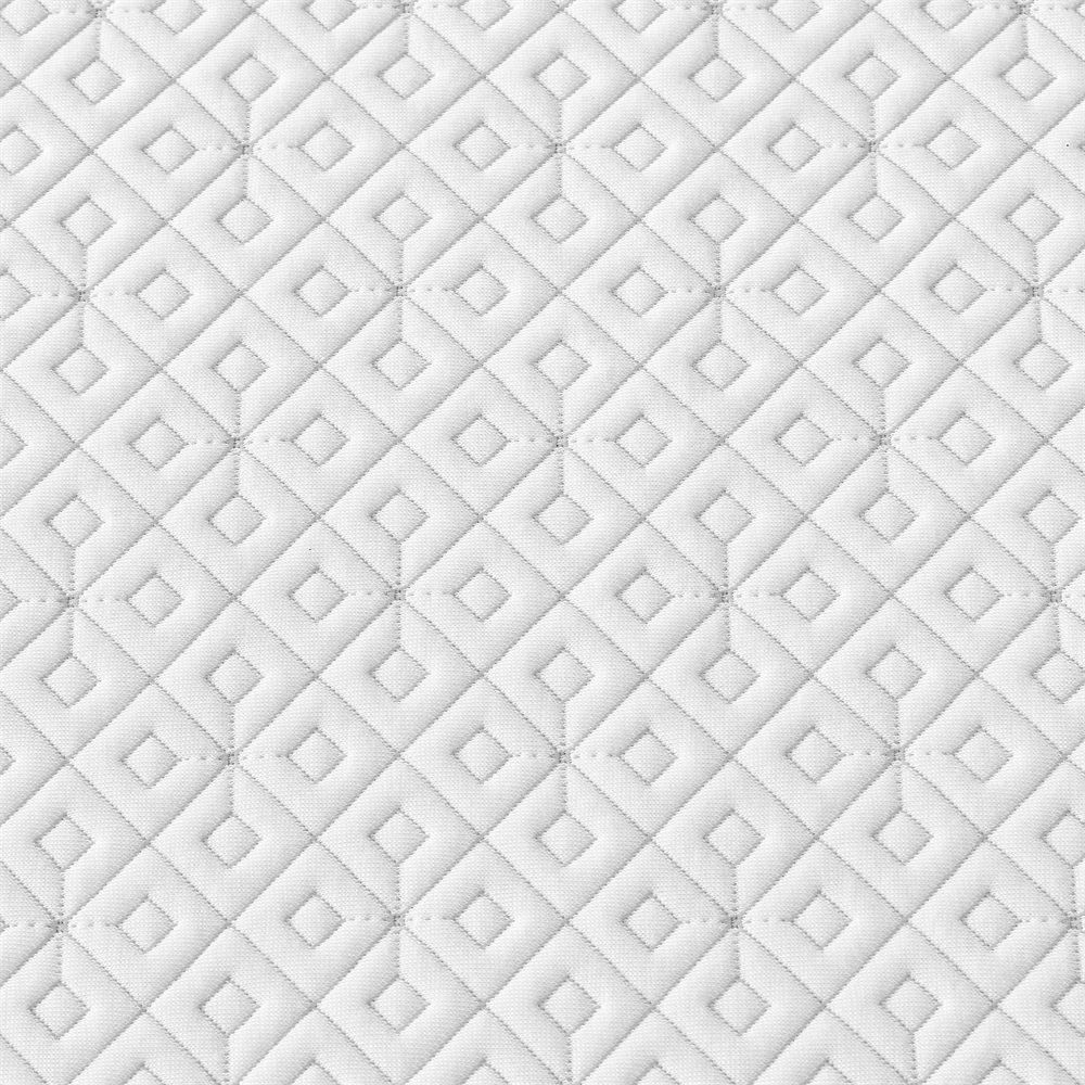 the white color prismatic print detail of Bedlord waterproof mattress protector
