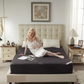 this bamboo fabric waterproof mattress protector is skin-friendly, gray