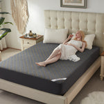 have a better sleep with this waterproof eco-fabric honeycomb print breathable mattress protector