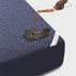 the good luck charm print mattress protector is waterproof, navy blue