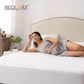 Bedlord solid color luck charm print waterproof mattress protector ensures your sweet dreams