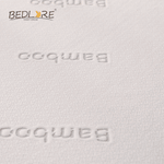 bamboo pattern fabric detail of the waterproof mattress protector