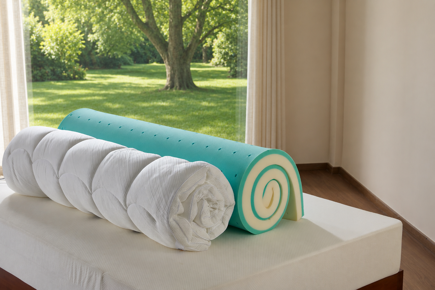 Bedlore® Quilted Memory Foam Mattress Topper