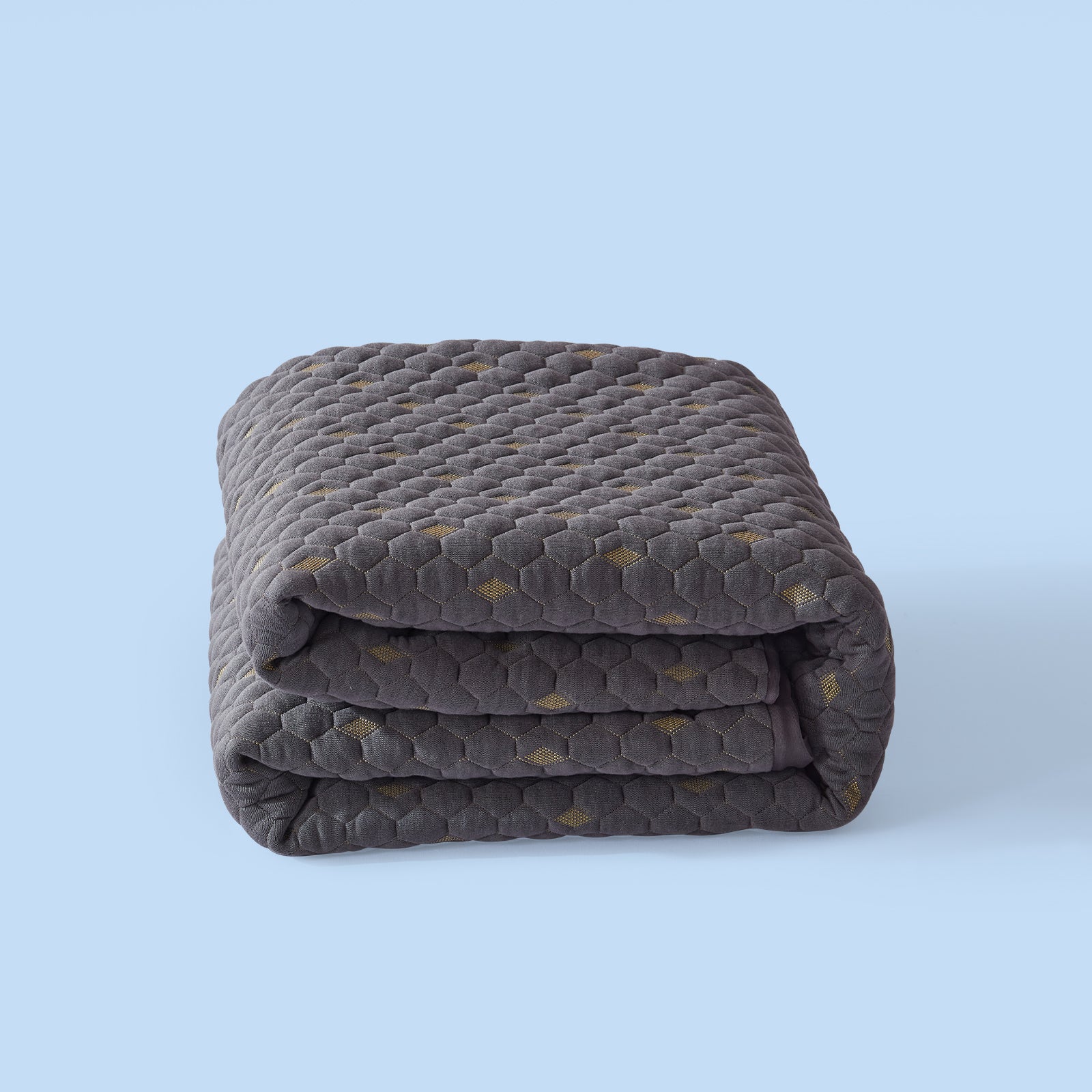 Bedlore waterproof eco-fabric honeycomb print breathable mattress protector, gray