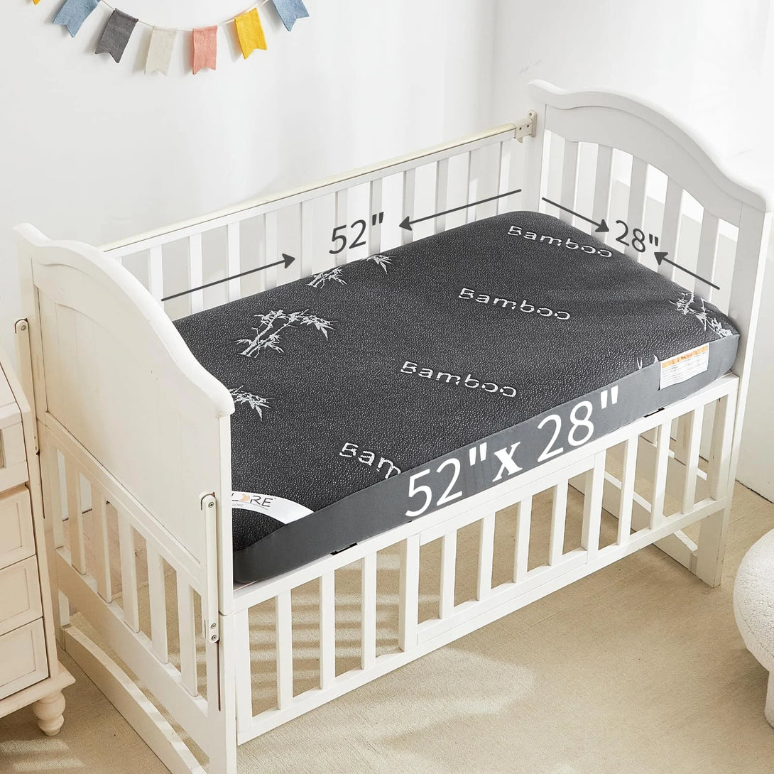 fit for 52”x28” crib size, gray