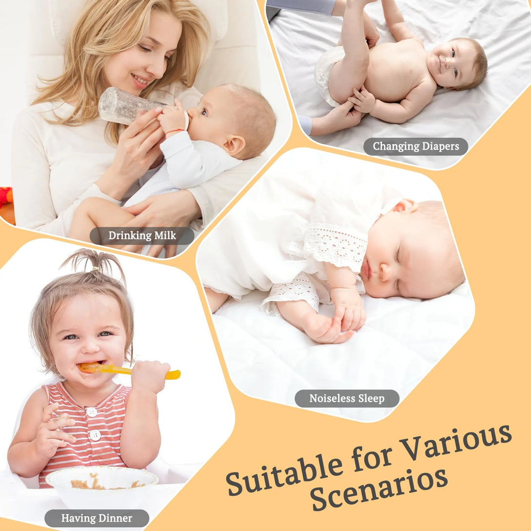 the crib mattress protector is suitable for various scenarios,gray