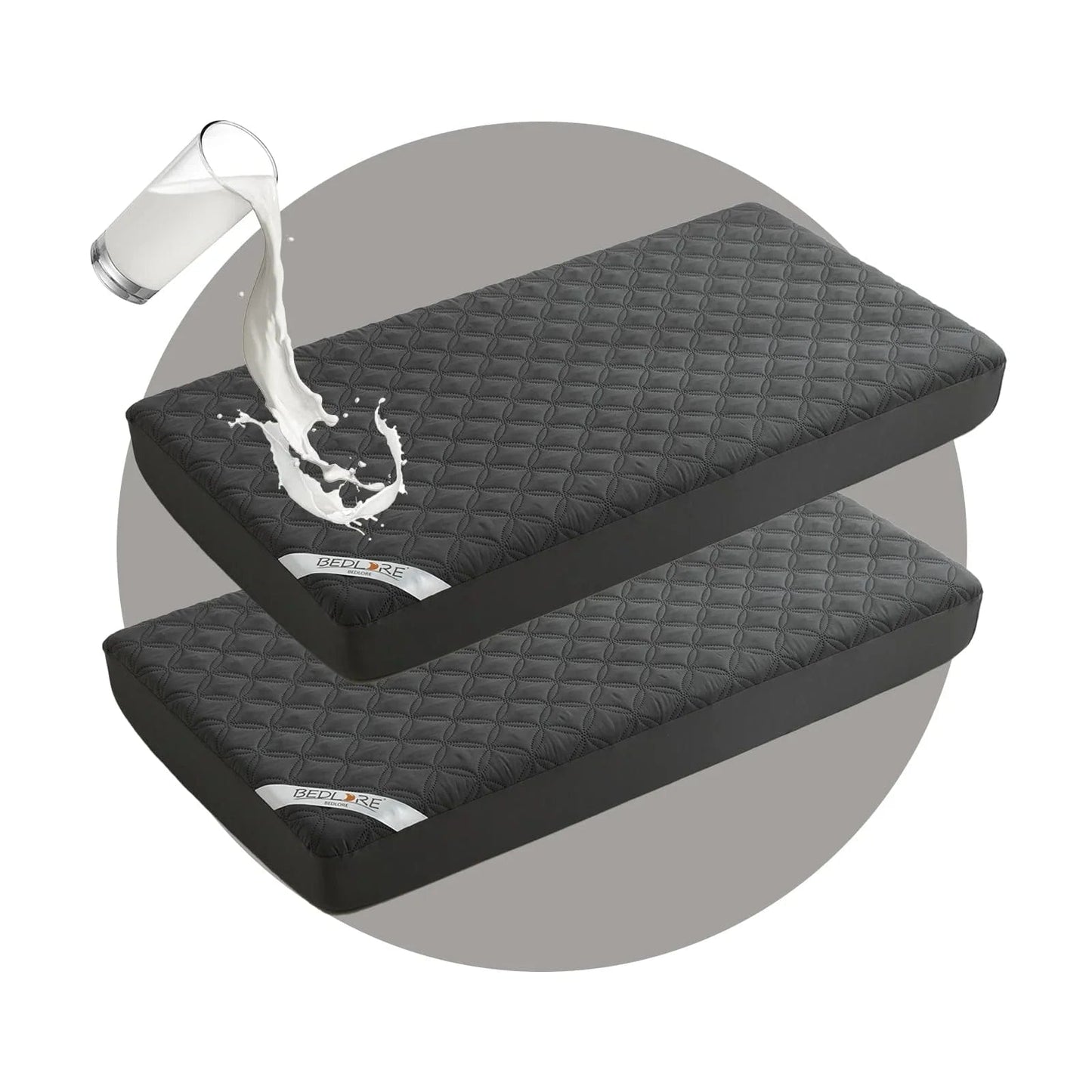 Bedlore® 2 Packs Waterproof Crib Mattress Protector- Ultimate Baby Bed Protection