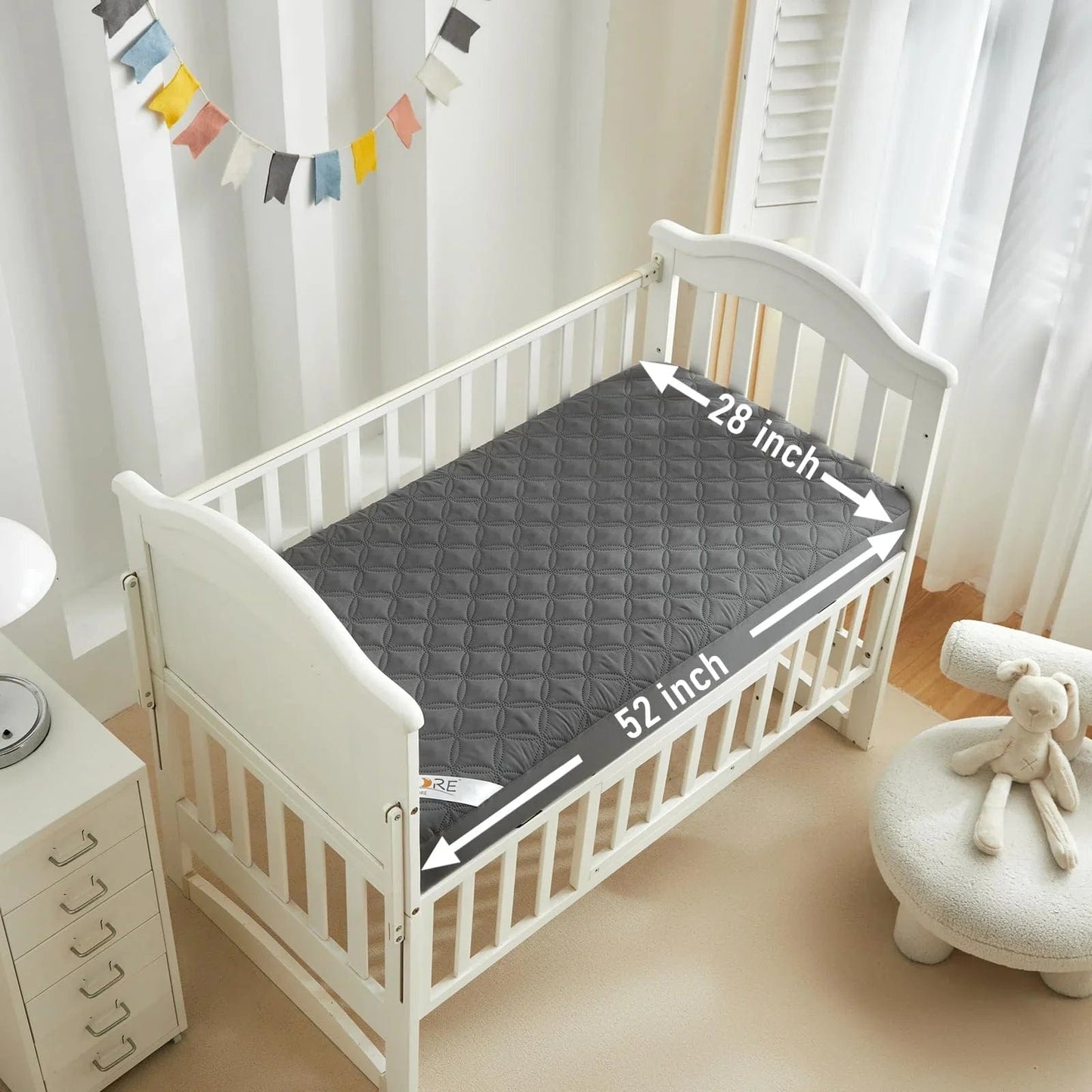 Bedlore® 2 Packs Waterproof Crib Mattress Protector- Ultimate Baby Bed Protection