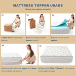 the usage guide of soft bamboo gel memory foam topper 4in deep pocket