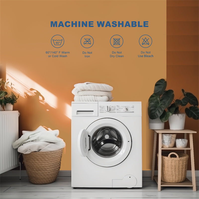 the wash precautions of soft bamboo gel memory foam topper 4in deep pocket