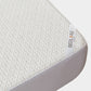 the prismatic print detail of this waterproof mattress protector, white
