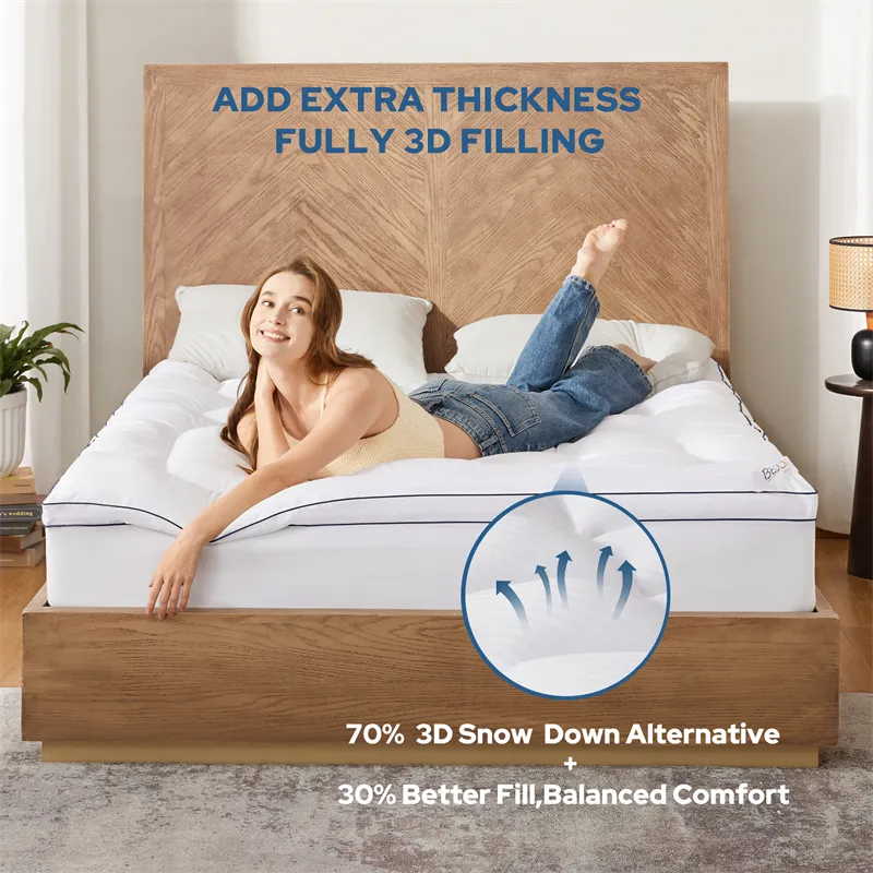 30% Better Fill plus 70% 3D Snow Down Alternative, white