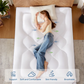 the luxe extra thick pillow top mattress topper is skin-friendly, Breathable, Comfortable, and Soft, white