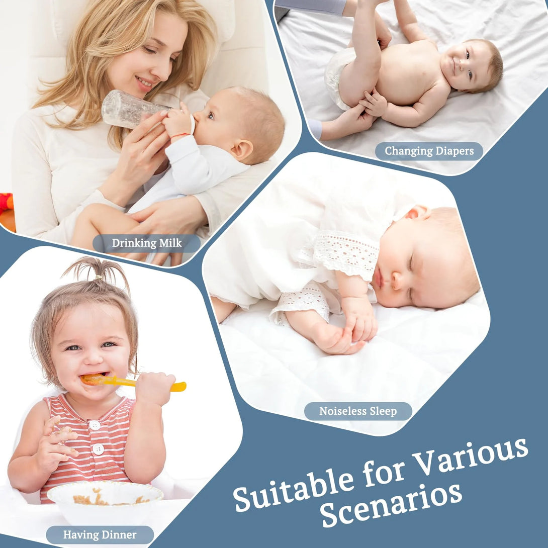 the crib mattress protector is suitable for various scenarios,white