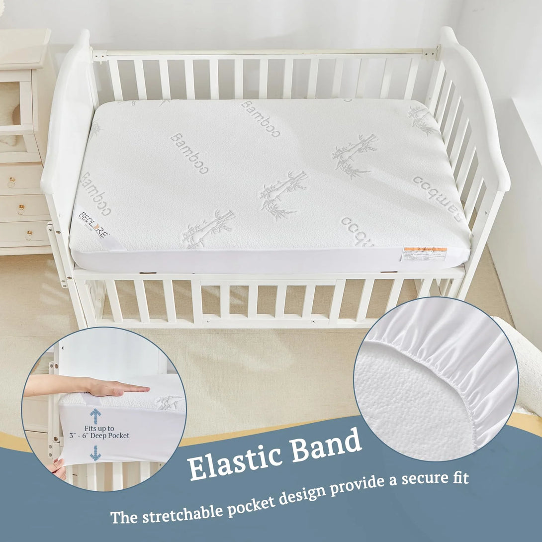 design with  elastic band and stretchable pocket to ensure a secure fit, white