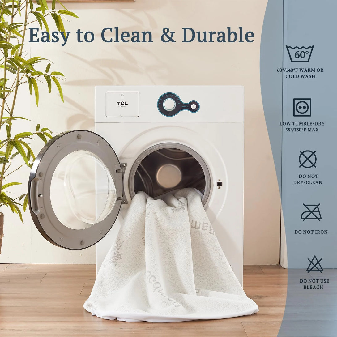 the crib waterproof mattress protector is easy to clean, white