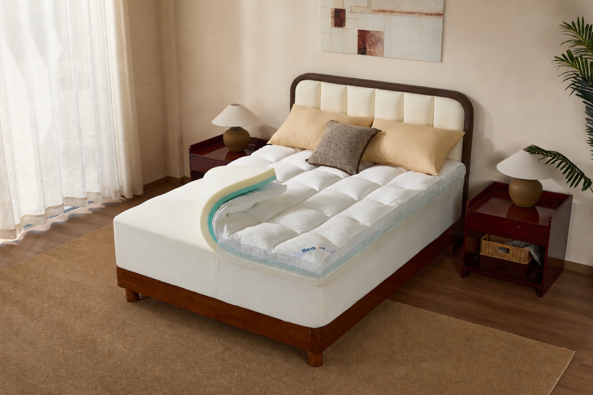 Bedlore® Quilted Memory Foam Mattress Topper