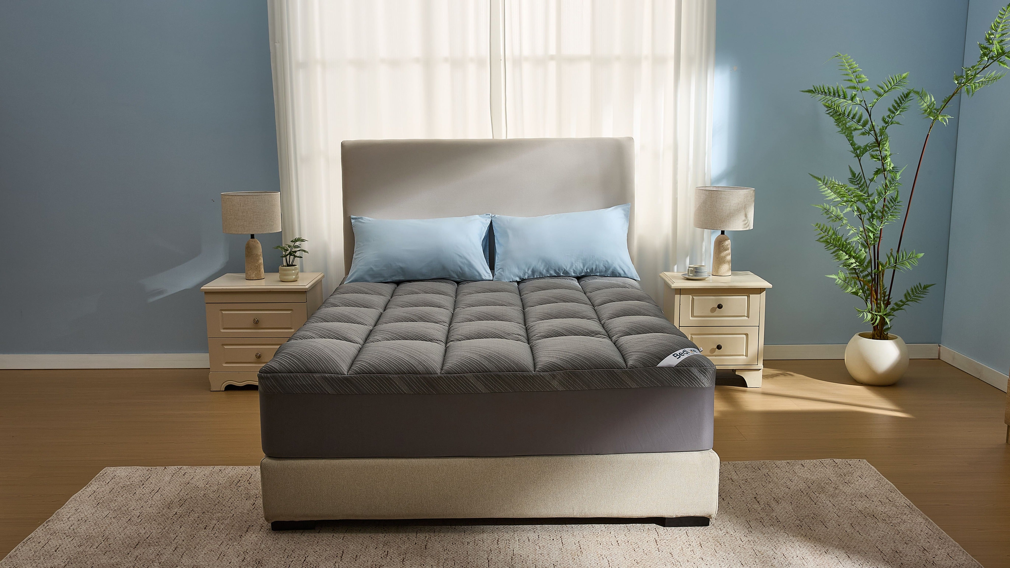 
                      Bedlore® Cooling Fiber Mattress Topper
                    