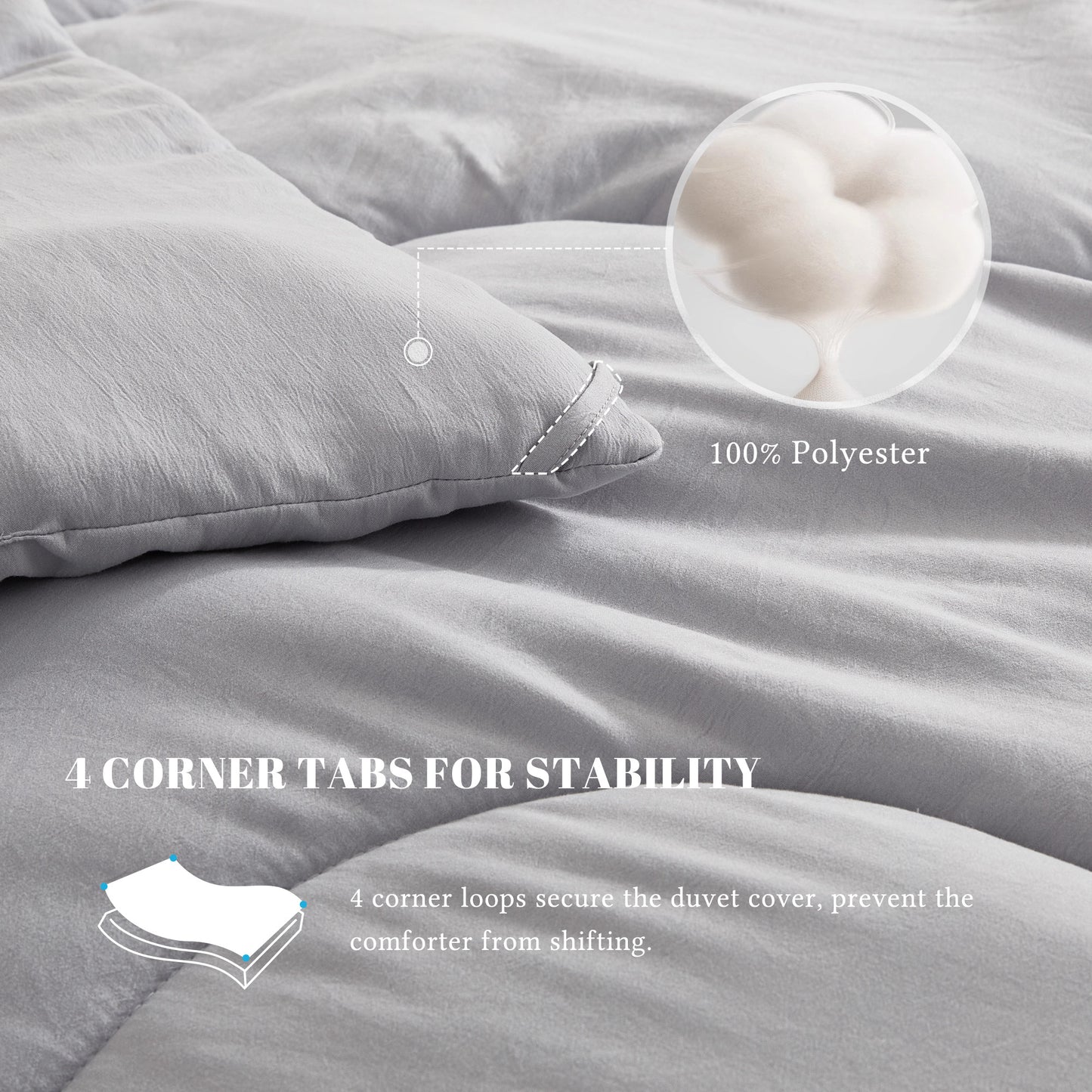 Bedlore® Skin-Friendly Soft Down Duvet Insert, Machine Washable