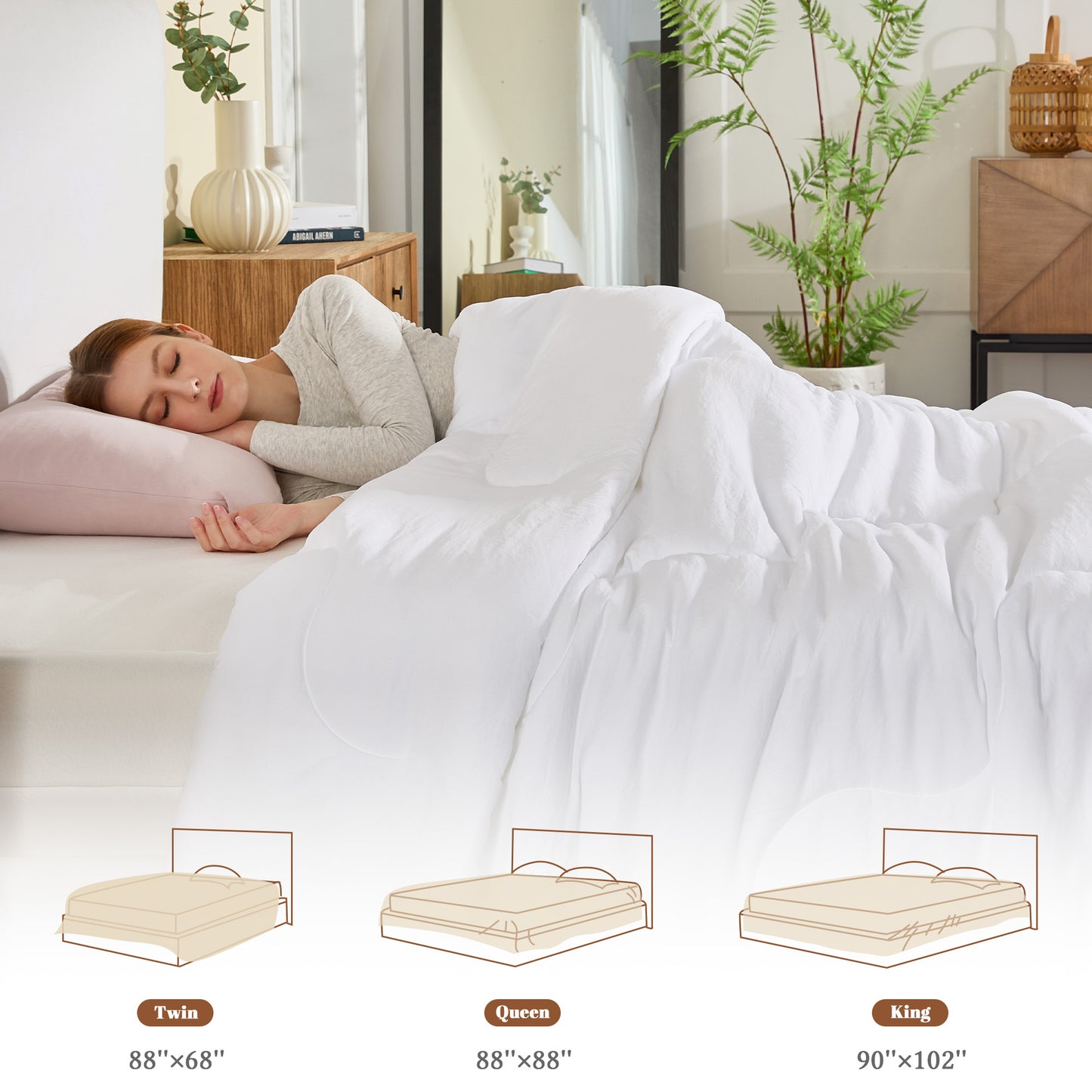 Bedlore® Skin-Friendly Soft Down Duvet Insert, Machine Washable