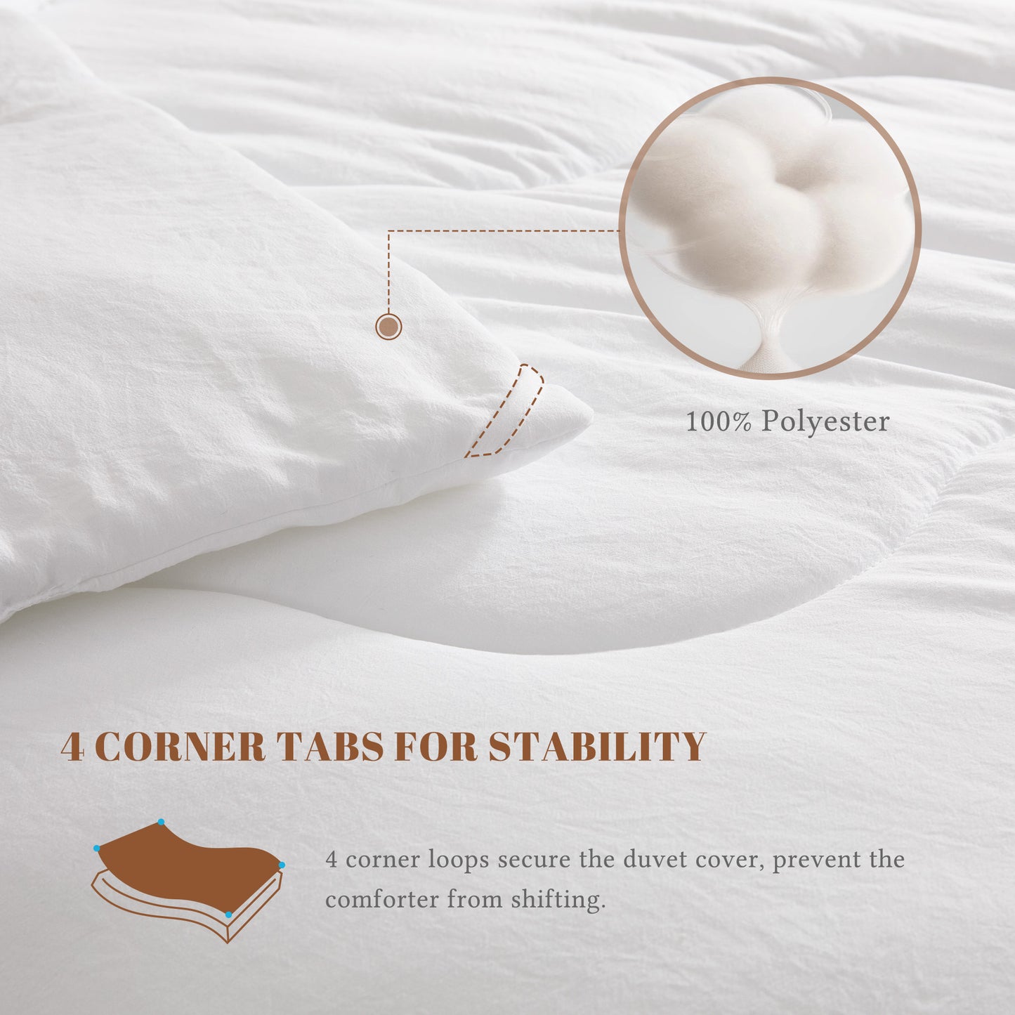 Bedlore® Skin-Friendly Soft Down Duvet Insert, Machine Washable