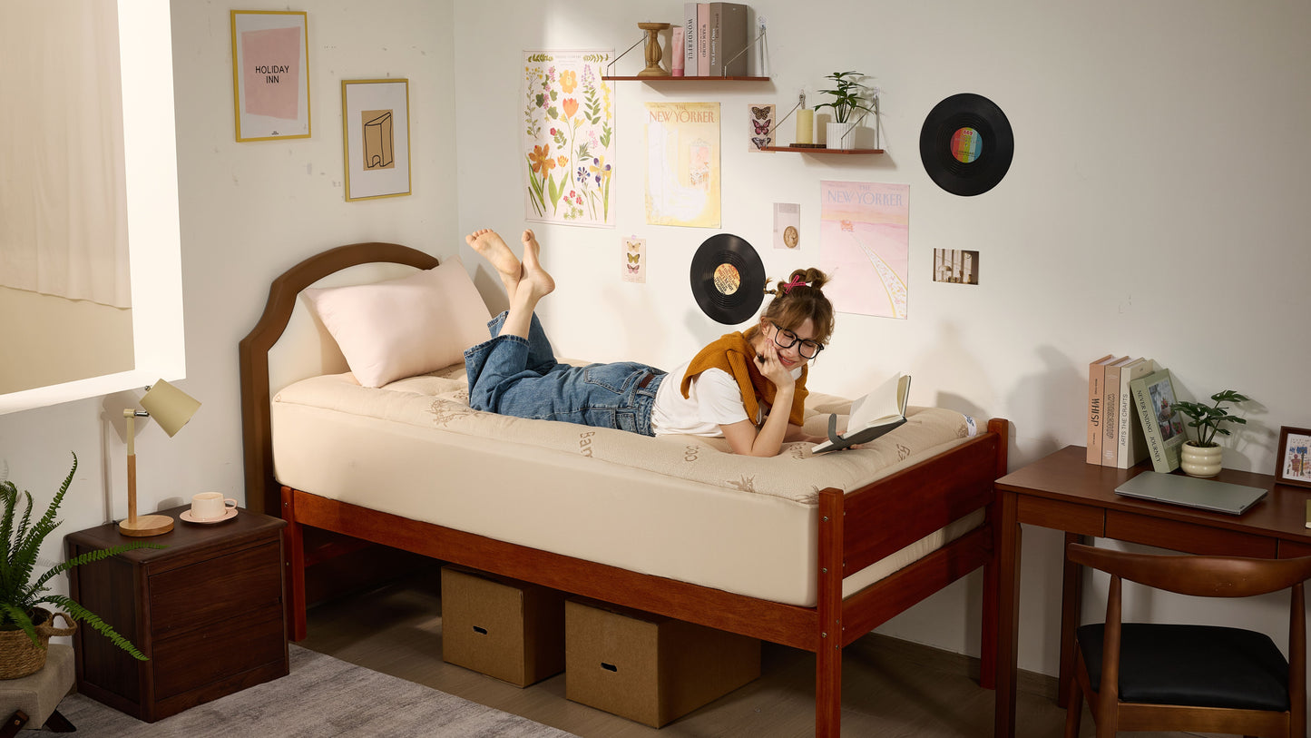 Bedlore® Single Bed 3D Fill Luxurious Bamboo Fabric Mattress Topper