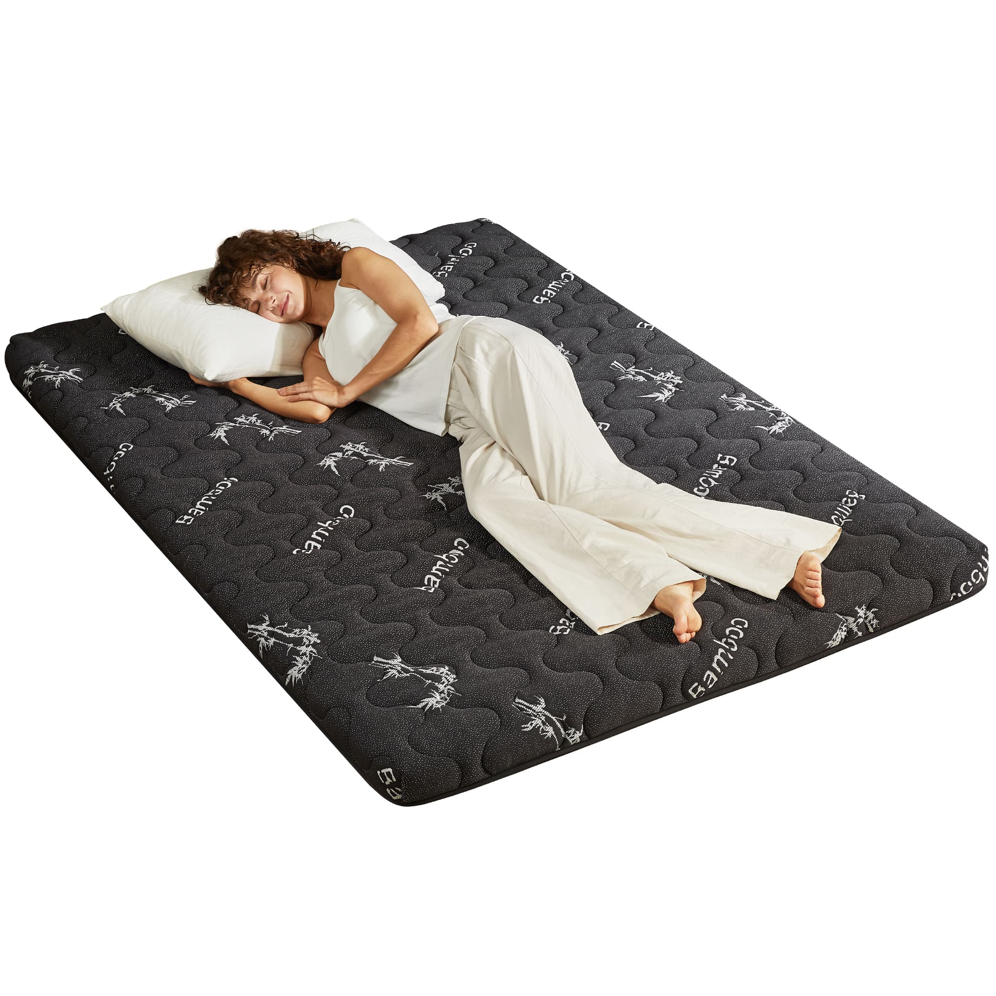 Bedlore® Foldable Japanese Futon with High-Density Foam, 3