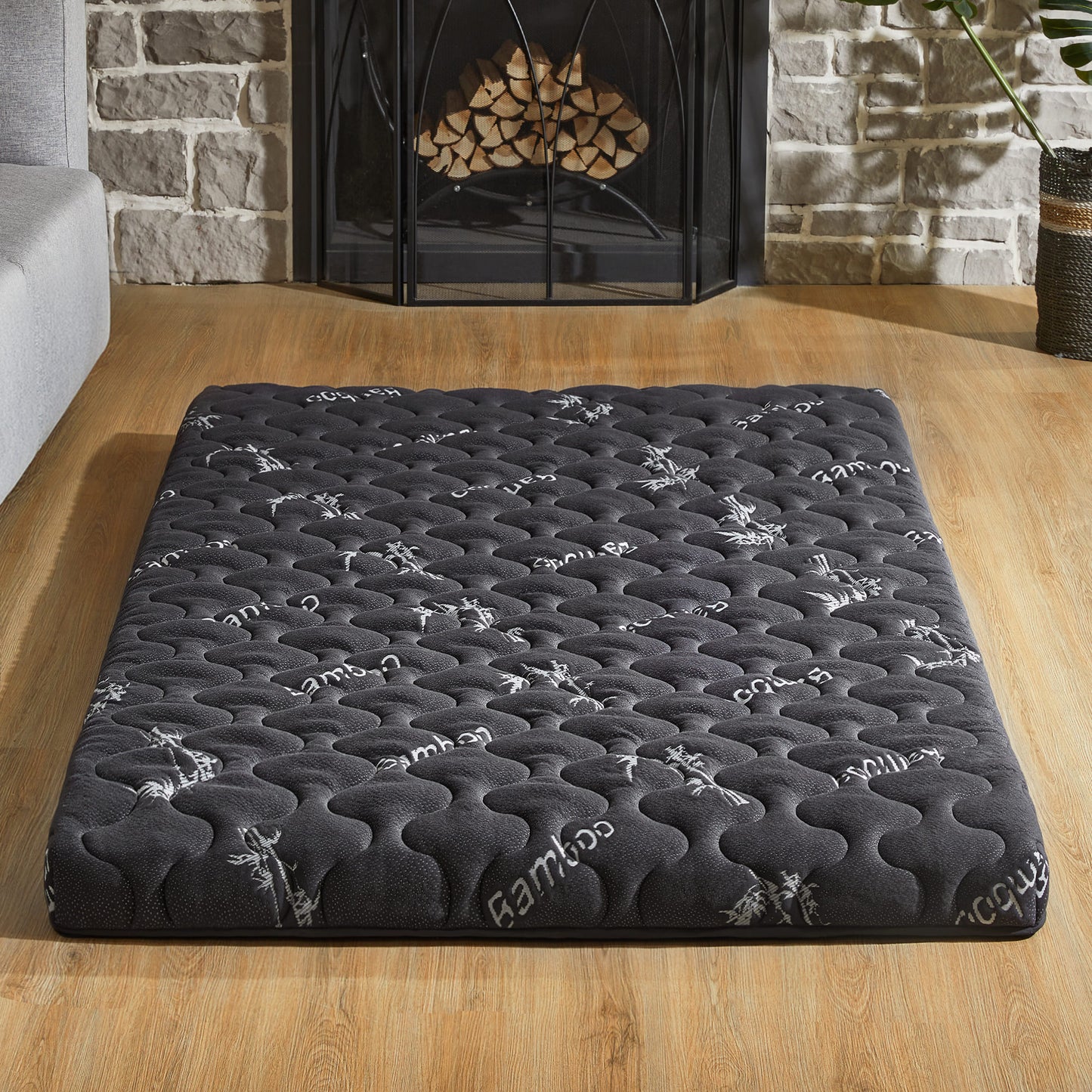 Bedlore® Foldable Japanese Futon with High-Density Foam, 3" Thick Portable