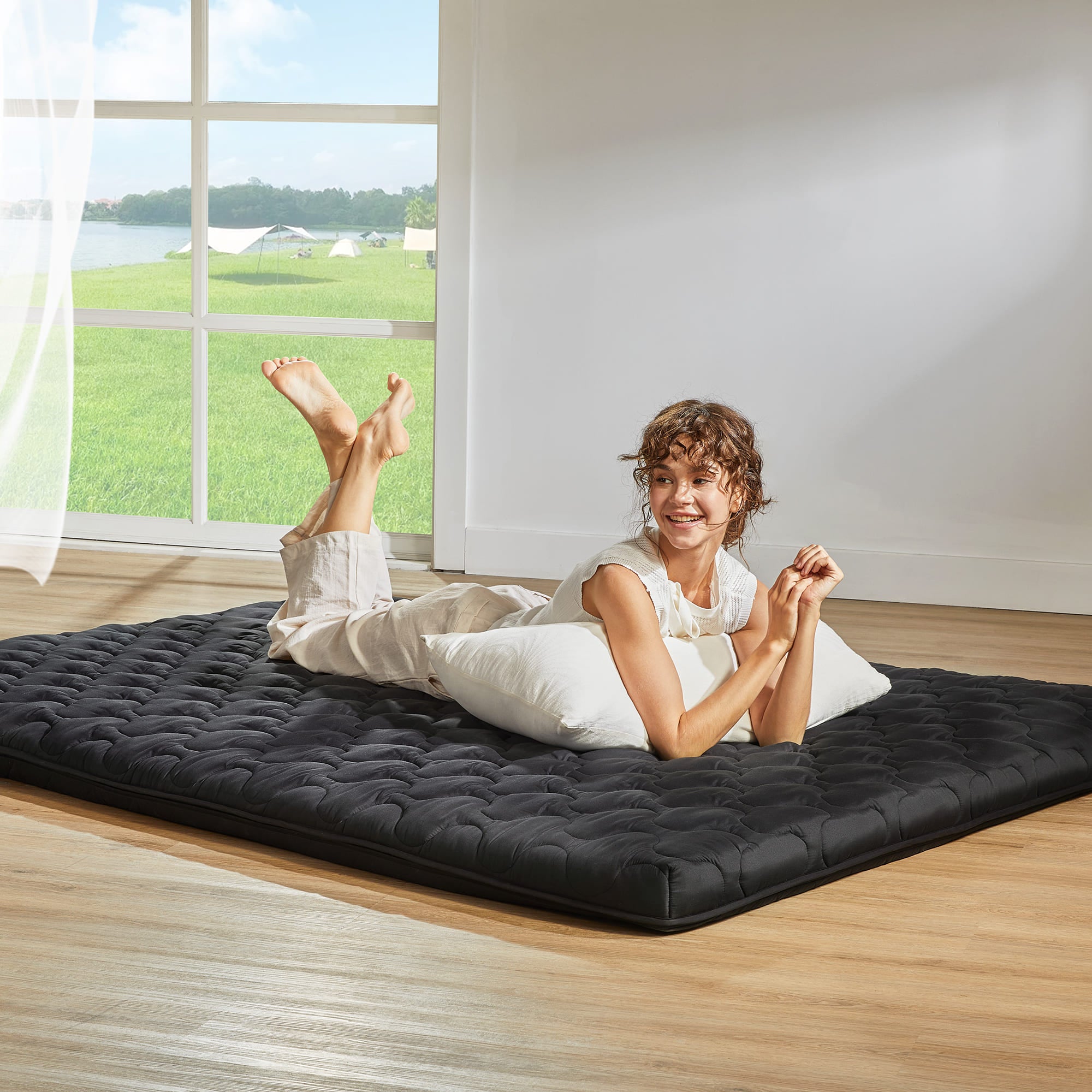 マットレス Yohiro Bedlore® Foldable Japanese Futon with High-Density Foam, 3